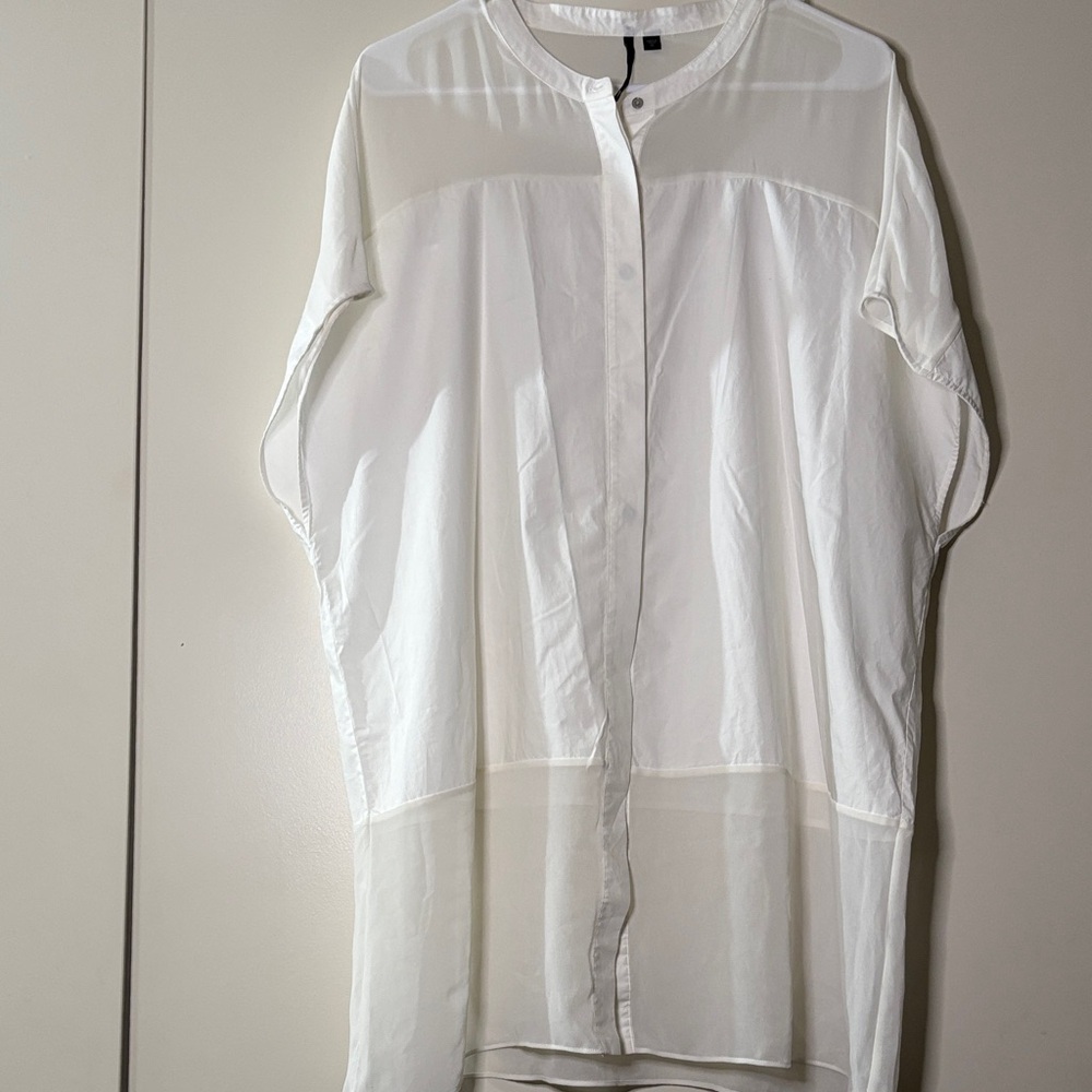 Men's White Button-Up Jacket